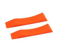 Silicone Barbell Wedge Pair, Portable Deadlift Jack Alternative for Loading Unloading, Non-Slip Weight Plate Mats for Gym(Orange)