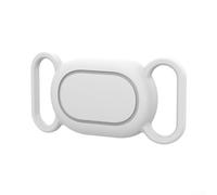Silicone-Based Collar Mount for Xiao Lost Tag Ensures Reliable Attachment Without Slippage on Leather or Nylon Collars (White)