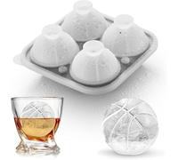 Silicone Basketball Ice Cube Fun Shapes, Novelty Basketball Gifts, 2.2" Large Craft Round Sphere Ice Ball Molds For Game Day, Whiskey, Cocktails, Bourbon