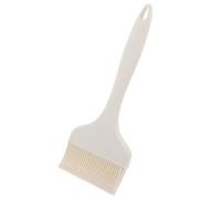 Silicone Basting Brush Large Head Heat Resistant White for Cooking | Bristle free safe material, for baking and pastry tasks, versatile use in kitchen and on the grill