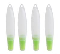 Silicone Basting Brush Set with Squeeze Bottle Design, 4-Piece BBQ Tool for Grilling and Marinading, Heat-Resistant Oil Applicator, Red/Green/Blue/Orange(Green)
