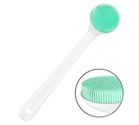 Silicone Bath Body Brush Exfoliator, Back Brush Scrubber Long Handle for Shower with Soft Bristles, Shower Brush Scrubber for Body Men and Women, BPA Free, Non-Slip