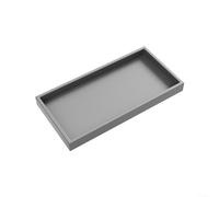 Silicone Bathroom Tray Perfect for Organizing Soap Dispensers, For Shampoo, and Kitchen Essentials with a Modern Touch (Gray 20x10cm)