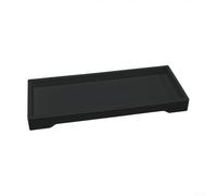 Silicone Bathroom Vanity Tray 25.5cm Non-Slip(Black)