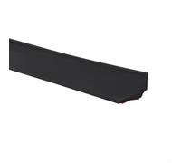 Silicone Bathroom Water Barrier Strip for Shower and Kitchen, Flexible Retention Threshold to Stop Water Overflow in Basin or Floor Areas, Grey/Black/White, 100cm/200cm/300cm/400cm(Black-100CM)