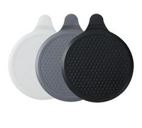 Silicone Bathtub Stopper, 6" Drain Stopper Sink Cover, Universal Bath Plug, Recyclable Rubber Bath Tub Drain Plug for Kitchen, Bathrooms and Laundries, 3 Pack (Gray+White+Blue)