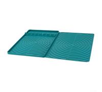 Silicone BBQ Mat Heat Resistant Griddle Pad for Holding Spatulas, Forks, and Other Grilling Tools (green)