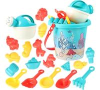 Silicone Beach Toy Collection Assorted for Sand Play Beach Fun Toy Silicone Sand Set Molds for Kids Bulk
