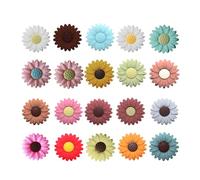 Silicone Beads for Keychain Making | 20 PCS Bulk Soft 3D Artificial Flowers Handmade Materials Flower Decoration Beads Made of Silicone | Time with Family and Friends for Adult Men Women Home Indoor