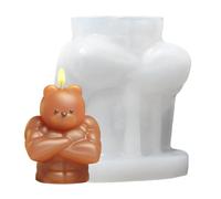 Silicone Bear Mold | Mussels 3D Muscle Bear | Creating Office Decorations, Craft Tools, Craft Supplies for Decoration, Creative Hobbies, Candles and the House