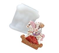 Silicone Bear Rocking Horse Shaped Mold Great for Crafting Chocolate and Cookie Party Dessert Creative Baking Tool Food Grade Silicone