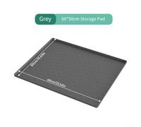 Silicone Bedside Commode Mat with Raised For Edge for Leak-Proof Floor Protection, Non-Slip Toilet Seat Mat - 60 x 50 cm, 60 x 60 cm or 65 x 60 cm(60 * 50CM gray)