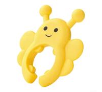 Silicone Bee-Print Spoon Rest Set 6pcs for Efficient Cooking Workflow and Countertop Clutter Reduction (Cream color-6pcs)