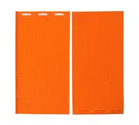Silicone Beeswax Mold 2 Pack 5.4mm Honeycomb Foundation Press Embosser for Beekeeping Supplies Large 17 x 8.9 Inch Orange Reusable Beeswax Sheets Mold
