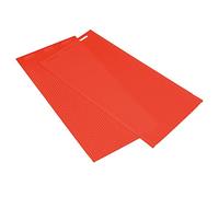 Silicone Beeswax Mold 2Pcs 5.4mm Beehive Foundation Press Mold Soft Durable Foldable Beekeeping Supplies for Professional Beekeepers 44X28cm (Red)