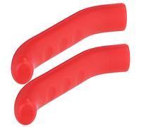 Silicone Bicycle Brake Lever Cover Protector for Most Bikes Comfort Grip High Wear Resistance 2 Units (Red)