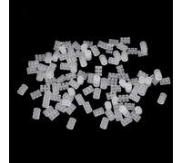 Silicone Bicycle Cable Protector O-Rings, Clear, 100 Pieces, for Brake and Derailleur Cables 1.1-1.8mm, Frame Protection