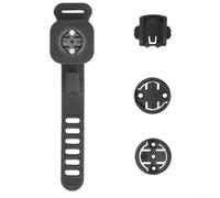 Silicone Bicycle Computer Holder With Expandable Ultra-Light Base, | Tool-Free Installation, Adjustable Fit For Handlebars And Stems, For Garmin, for cateye, for wahoo, for bryton Devices, Bl