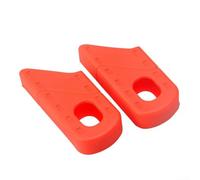Silicone Bicycle Crank Cover Chainring Protector Guard for Road Folding Fixed Gear Bike 68mm 73mm Black Red Blue Green White(red)