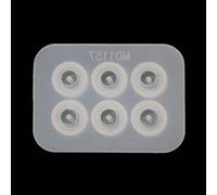 Silicone Big Hole Beads Pendant 6-Cavity Epoxy Sphere Charm for Resin Casting Necklace Jewelry Making Resin Molds Silicone Jewellery Dish