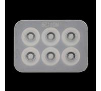 Silicone Big Hole Beads Pendant 6-Cavity Epoxy Sphere Charm for Resin Casting Necklace Jewelry Making Resin Molds Silicone Jewellery Dish