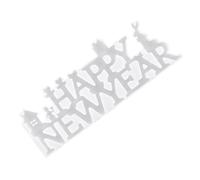 Silicone Birthday Party Ornament Mold for Happy Birthday Decoration | White Silicone, Safe and Practical, Easy to Wash, DIY Ornament Making, for Party Crafting