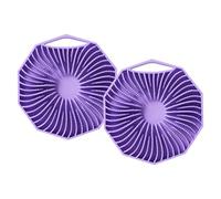 Silicone Body Brush, Exfoli-ating Shower Back Loofah Set, Handheld Brushes with Skin Cleansing Massager Lathers, Gentle Exfoliation, Versatile Use, 10cm, for Men Women