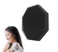 Silicone Body Brush - Loofah Soft Silicone Body Scrubber Quick Dry Scrubber | Soft Skin Massager with Deep Cleansing Bristles, Portable Handle for Shower, Bath