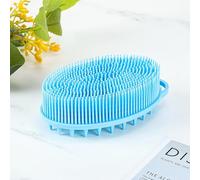 Silicone Body Cleansing Brush, Gentle Exfoliating Brush for Scalp Massage and Deep Cleansing, Suitable for Men, Women and Children, All Skin Types, 1 Piece (Blue)