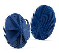 Silicone Body Scrubber, BEAUTAIL Shower Bath Scrubber, More Hygienic Than Traditional Loofah, Lather Nicely, Long Lasting, Gentle Exfoliating Brush for Women Men Baby Sensitive Skin, 1 Pack, Blue
