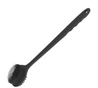 Silicone Body Scrubber Dual-Sided Hanging Body Brush with Non-slip Grip 14.8x3.3'' Long-handle Shower Brush for Showering Massage.
