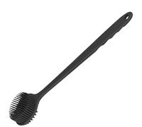 Silicone Body Scrubber Dual-Sided Hanging Body Brush with Non-slip Grip 14.8x3.3'' Long-handle Shower Brush for Showering Massage.