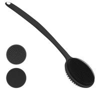 Silicone Body Scrubber for Shower with Long Handle