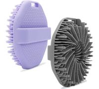 Silicone Body Scrubber, Gentle Exfoliating Body Scrubber Eco Friendly Shower Brush for All Skin Type-2 Pack