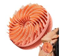 Silicone Body Scrubber Loofah - Silicone Body Scrubber - 2-in-1 Innovative Rotating Bath Brush Hygienic Shower Loofah Sponge Alternative for Shower for Sensitive Skin All Kinds of Skin
