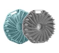 Silicone Body Scrubber Shower Brush Super-Exfoliating Body Brush with Non-Slip Strap, Eco-Friendly Bath Scrubber for Sensitive/All Skin Types, Gentle Massage & Effective Shower Exfoliation