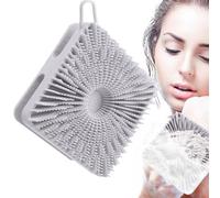 Silicone Body Scrubber | Silicone Double-Sided Body Scrubber - 2-in-1 Scalp Massager Shampoo Brush, Exfoliator Loofah, Soft Bristles for Kids Women Men