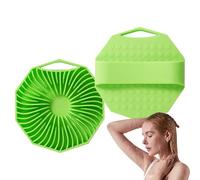 Silicone Body Scrubber - Silicone Exfoliating Brush, Clean Soft Skin | Lubo Massager-Weighs Dual Piece,Use Soft Cleaning Tools To Take A Shower And Refresh