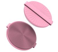 Silicone Body Scrubber Women, Jalopink Shower Bath Scrubber, More Hygienic Than Traditional Loofah, Lather Nicely, Long Lasting, Gentle Exfoliating Brush for Men Baby Sensitive Skin (Pink1)