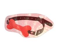 Silicone Bone Shape Exercise Props with Adjustable Belt, Popular Companion Animals Training Set for Bedroom Exercise -LC11UKW (Red:A)