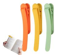 Silicone Bookmark Clip, Auto Bookmark Clip | 3 Cute Bookmarks for Bookmarkers Reading - Ladies Reading Smart Bookmark Stays in Place and Follow