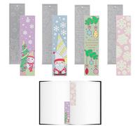 Silicone Bookmark Mold For Resin - 5.63 Inch Silicone Christmas Book Bookmark Artistic Molds | Handmade Craft Supplies For School Library, Ofic