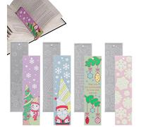 Silicone Bookmark Mould - 4 Pieces Christmas Bookmark Silicone Mould, Handmade Craft Accessories for School Library Office Study Classroom Desk Window Door - for Living Room Fens