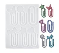 Silicone Bookmark Mould - Made of DIY Paper Clips, Easy Remove Tool | Handmade Book Mark Making Accessory for Adults, Kids, Teachers, Students, Teens,