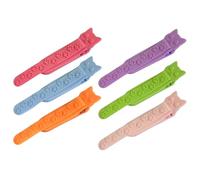 Silicone Bookmarks, Cute Bookmarks, Cat Book Marker Fun Bookmarks, 6 x Silicone Page Holders, Clip for Book Lovers, Cute Bookmarks, Reading Accessories, Page Markers