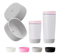Silicone Boot 2Pcs, Compatible with Owala SmoothSip Slider Ceramic-Lined Insulated Stainless Steel Coffee Tumbler 12oz and 20oz Anti Scratch Anti-Slip Protective Sleeve Bottom Bumper Protector