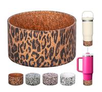 Silicone Boot for Stanley 40 30 oz Quencher Adventure Tumbler (Gold Leopard)