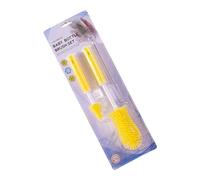 Silicone Bottle Brush Set Long Handle Cleaner Includes Nipple Straw Brushes for Baby Bottles Water Cups Easy Hanging Silicone Bottle Brush