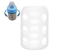 Silicone Bottle Covers, Non-Slip Silicone Bottle Cover, Shatterproof Protection for Glass Bottles, Outside, Pram, Car, at Home, Nursery, Feeding Time, Hiking