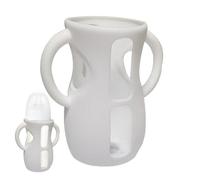 Silicone Bottle Sleeve, Milk Bottle Sleeve with Handles - Linden Bot Holder Anti - Breakage, Anti-Drop & Shock Dishwasher Resistant